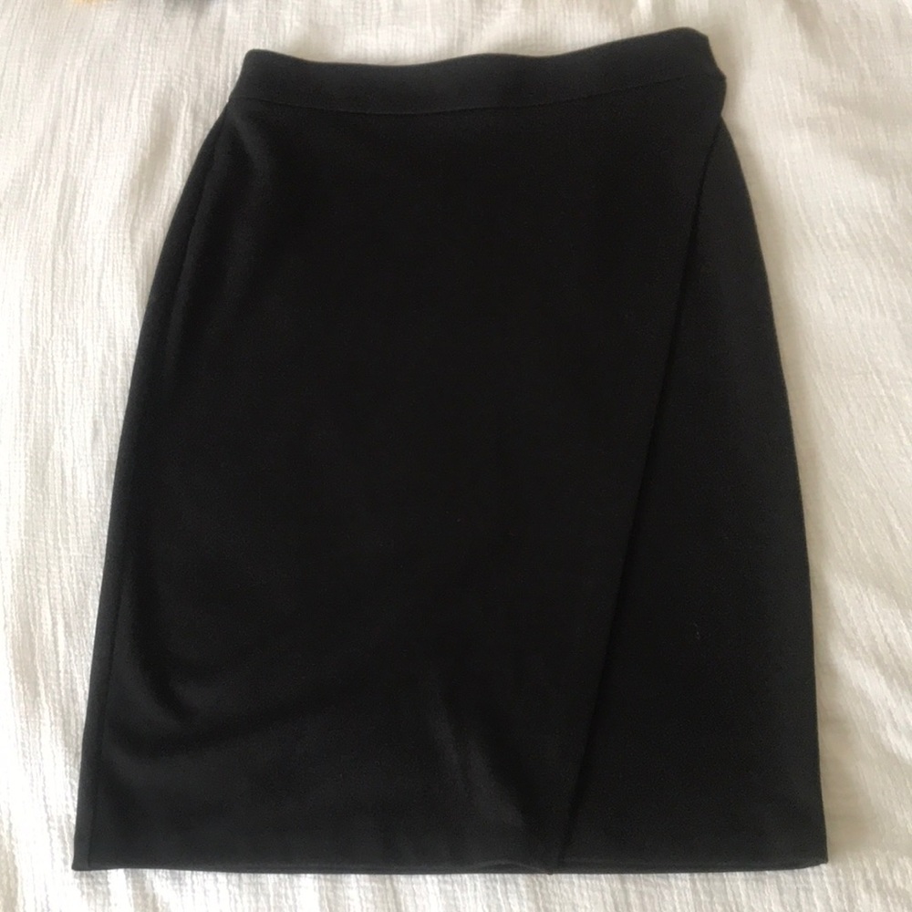 New York & Company Black wrap pencil skirt